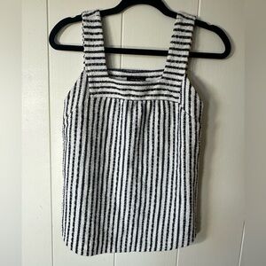 Lucky Brand Stripus Terry Cloth Square Neck Tank Top M/M